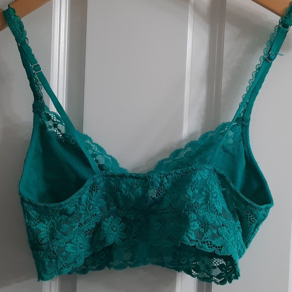 Aerie Lace Bralette Set in Teal and Nude - Picture 7 of 7